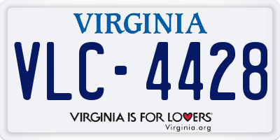 VA license plate VLC4428