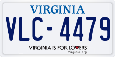 VA license plate VLC4479