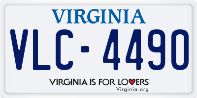 VA license plate VLC4490