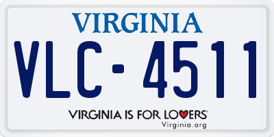 VA license plate VLC4511