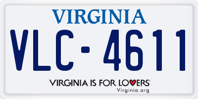 VA license plate VLC4611