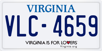 VA license plate VLC4659