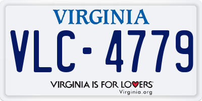 VA license plate VLC4779