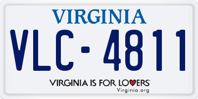 VA license plate VLC4811
