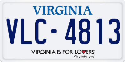 VA license plate VLC4813