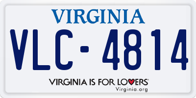 VA license plate VLC4814