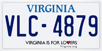 VA license plate VLC4879