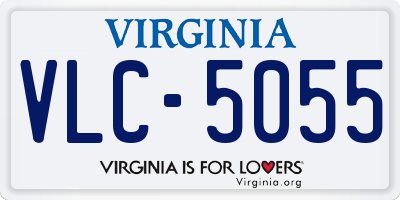 VA license plate VLC5055