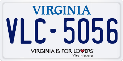 VA license plate VLC5056