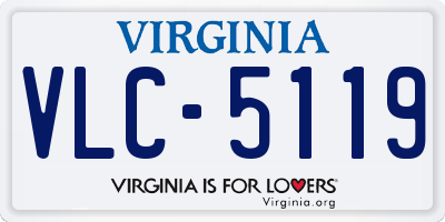 VA license plate VLC5119