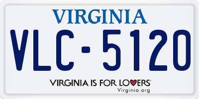 VA license plate VLC5120