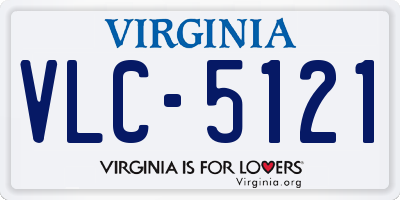 VA license plate VLC5121