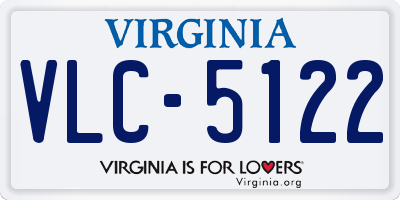 VA license plate VLC5122