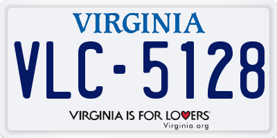 VA license plate VLC5128