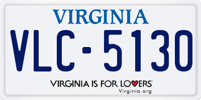 VA license plate VLC5130