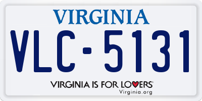 VA license plate VLC5131
