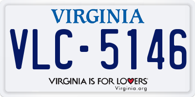 VA license plate VLC5146
