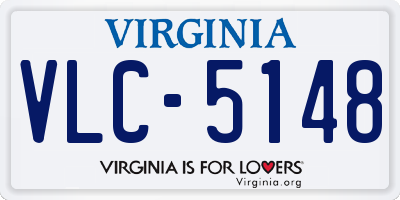 VA license plate VLC5148