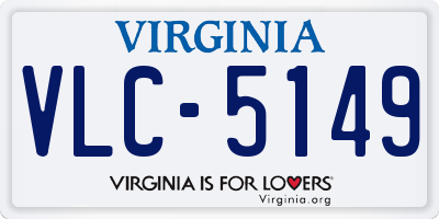 VA license plate VLC5149