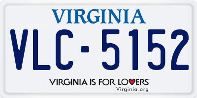 VA license plate VLC5152