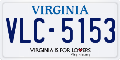 VA license plate VLC5153