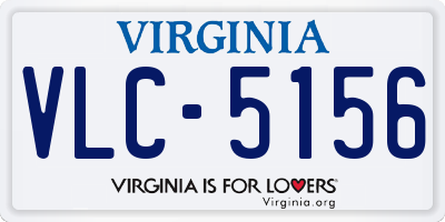 VA license plate VLC5156