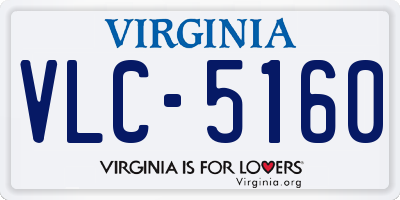VA license plate VLC5160