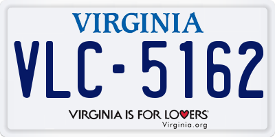 VA license plate VLC5162