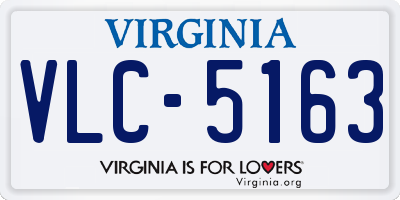 VA license plate VLC5163