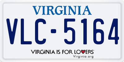 VA license plate VLC5164