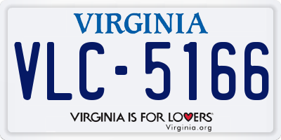 VA license plate VLC5166