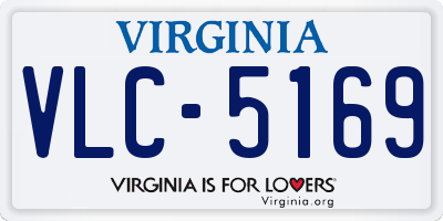 VA license plate VLC5169
