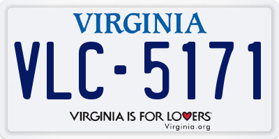 VA license plate VLC5171