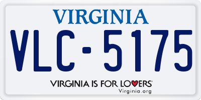 VA license plate VLC5175
