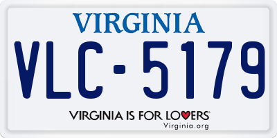 VA license plate VLC5179