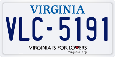 VA license plate VLC5191