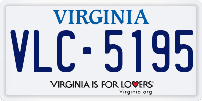 VA license plate VLC5195