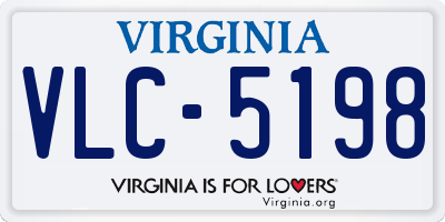 VA license plate VLC5198