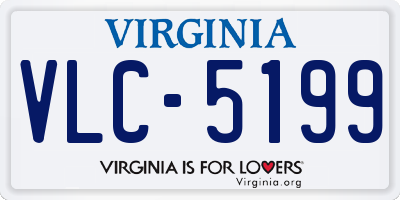 VA license plate VLC5199