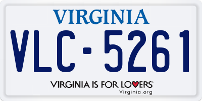 VA license plate VLC5261