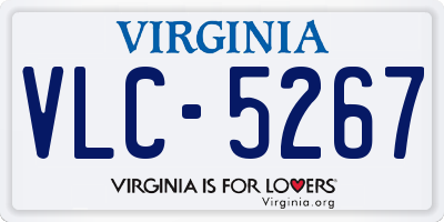 VA license plate VLC5267