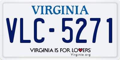 VA license plate VLC5271