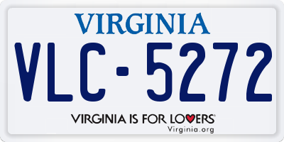 VA license plate VLC5272