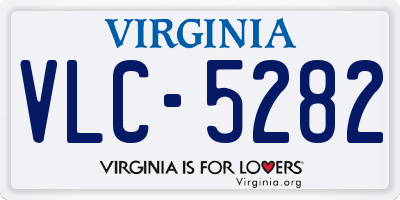 VA license plate VLC5282