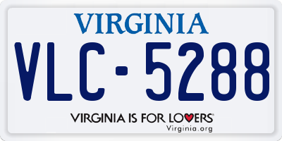 VA license plate VLC5288