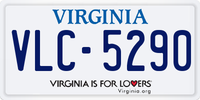 VA license plate VLC5290