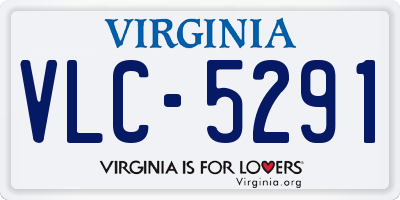 VA license plate VLC5291