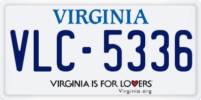 VA license plate VLC5336