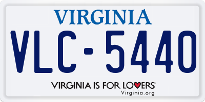 VA license plate VLC5440