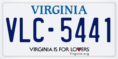 VA license plate VLC5441